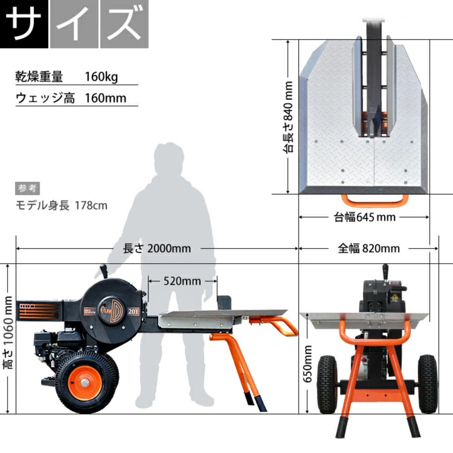 薪割り機 DDP20